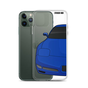 Electron Blue C5 Corvette Z06iPhone Case