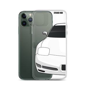 White C5 Corvette Z06 - iPhone Case