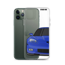 Load image into Gallery viewer, LeMans Blue C6 Corvette Z06 iPhone Case