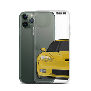 Velocity Yellow C6 Corvette Z06 - iPhone Case