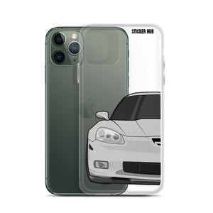 Silver C6 Corvette Z06 - iPhone Case