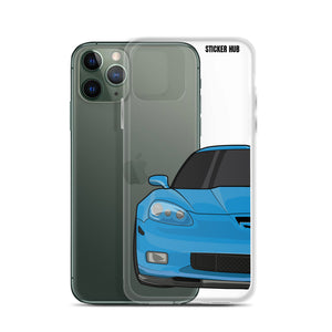 Jet Stream Blue C6 Corvette Z06 - iPhone Case