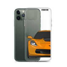 Load image into Gallery viewer, Sebring Orange C7 Corvette Z06 - iPhone Case