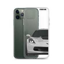 Load image into Gallery viewer, Silver C7 Corvette Z06 - iPhone Case