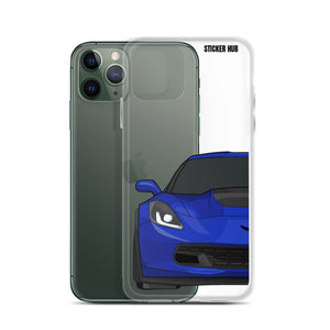 Admiral Blue C7 Corvette Z06 - iPhone Case