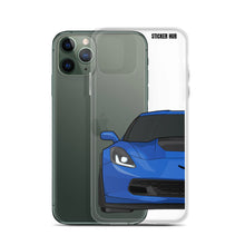 Load image into Gallery viewer, Laguna Blue C7 Corvette Z06 - iPhone Case