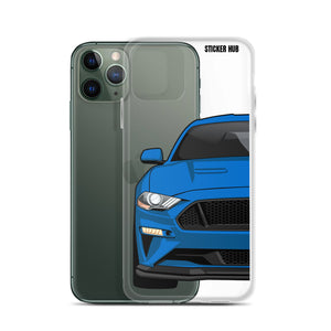 Blue 18-21 Mustang 5.0 - iPhone Case