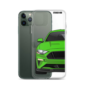 Green 18-21 Mustang 5.0 iPhone Case