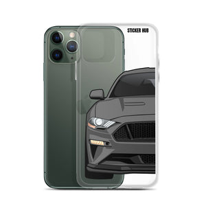 Gray 18-21 Mustang 5.0 - iPhone Case