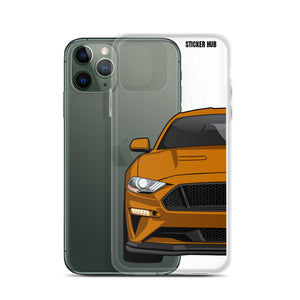 Orange 18-21 Mustang 5.0 - iPhone Case