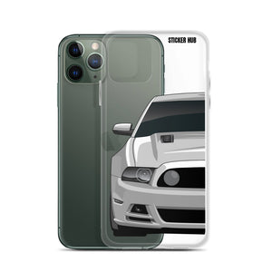 Silver 13-14 Mustang 5.0 - iPhone Case