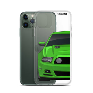 Green 13-14 Mustang 5.0 - iPhone Case