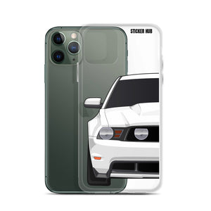 White 11-12 Mustang 5.0 - iPhone Case