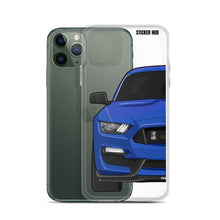 Load image into Gallery viewer, Lightning Blue Mustang GT350 - iPhone Case