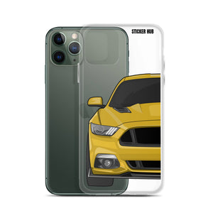 Yellow 15-17 Mustang 5.0 - iPhone Case