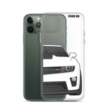 Load image into Gallery viewer, White 5th Gen Camaro ZL1 - iPhone Case