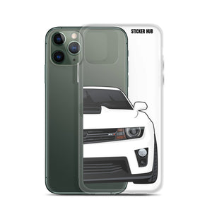 White 5th Gen Camaro ZL1 - iPhone Case