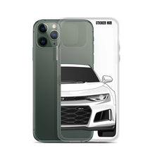 Load image into Gallery viewer, White 6th Gen Camaro ZL1 - iPhone Case