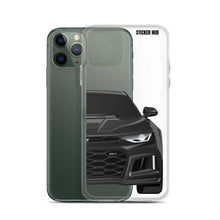 Load image into Gallery viewer, Black 6th Gen Camaro ZL1 - iPhone Case