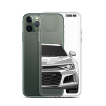 Load image into Gallery viewer, Silver 6th Gen Camaro ZL1 - iPhone Case