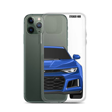 Load image into Gallery viewer, Hyper Blue 6th Gen Camaro ZL1 - iPhone Case