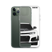 Load image into Gallery viewer, White 6th Gen Camaro ZL1 1LE - iPhone Case