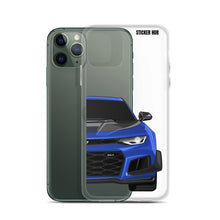 Load image into Gallery viewer, Hyper Blue 6th Gen Camaro ZL1 1LE - iPhone Case