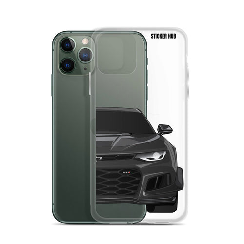 Black 6th Gen Camaro ZL1 1LE - iPhone Case