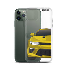 Load image into Gallery viewer, Yellow 6th Gen Camaro SS - iPhone Case