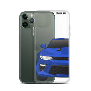 Hyper Blue 6th Gen Camaro SS - iPhone Case