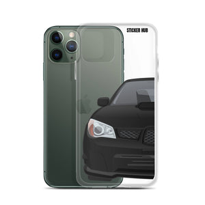 Black 06-07 Subaru WRX STI - iPhone Case