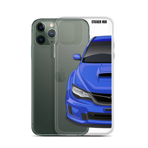 WR Blue 09-14 Subaru WRX STI - iPhone Case