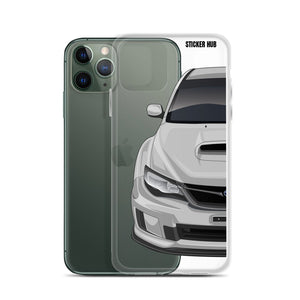 Silver 09-14 Subaru WRX STI - iPhone Case