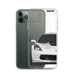 White C7 Corvette Z06 - iPhone Case