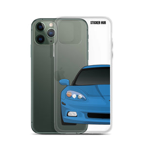 Jet Stream Blue C6 Corvette - iPhone Case