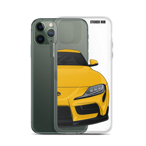 Yellow MKV Toyota Supra - iPhone Case