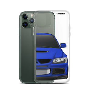 Blue Mitsubishi Evo - iPhone Case