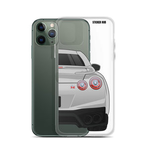 Silver R35 Nissan GTR - iPhone Case