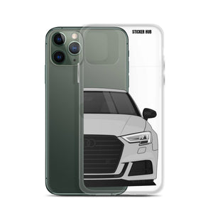 Silver B9 Audi S3 - iPhone Case