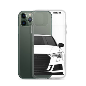 White B9 Audi S3 - iPhone Case