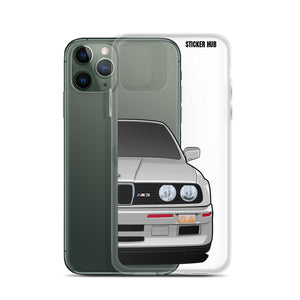 Silver BMW E30 - iPhone Case