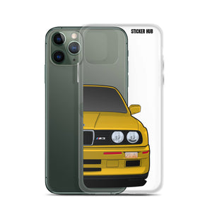 Yellow BMW E30 - iPhone Case