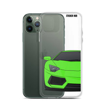 Load image into Gallery viewer, Green Lamborghini Aventadoor - iPhone Case