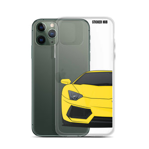 Yellow Lamborghini Aventadoor - iPhone Case