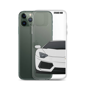 Silver Lamborghini Aventadoor - iPhone Case