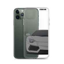 Load image into Gallery viewer, Gray Lamborghini Aventadoor - iPhone Case