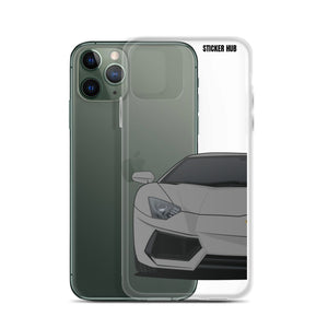 Gray Lamborghini Aventadoor - iPhone Case