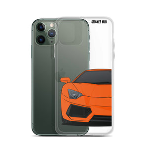 Orange Lamborghini Aventadoor - iPhone Case