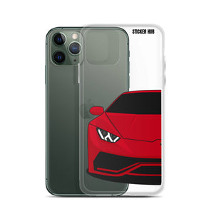 Red Lamborghini Huracan - iPhone Case