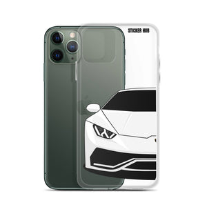 White Lamborghini Huracan - iPhone Case